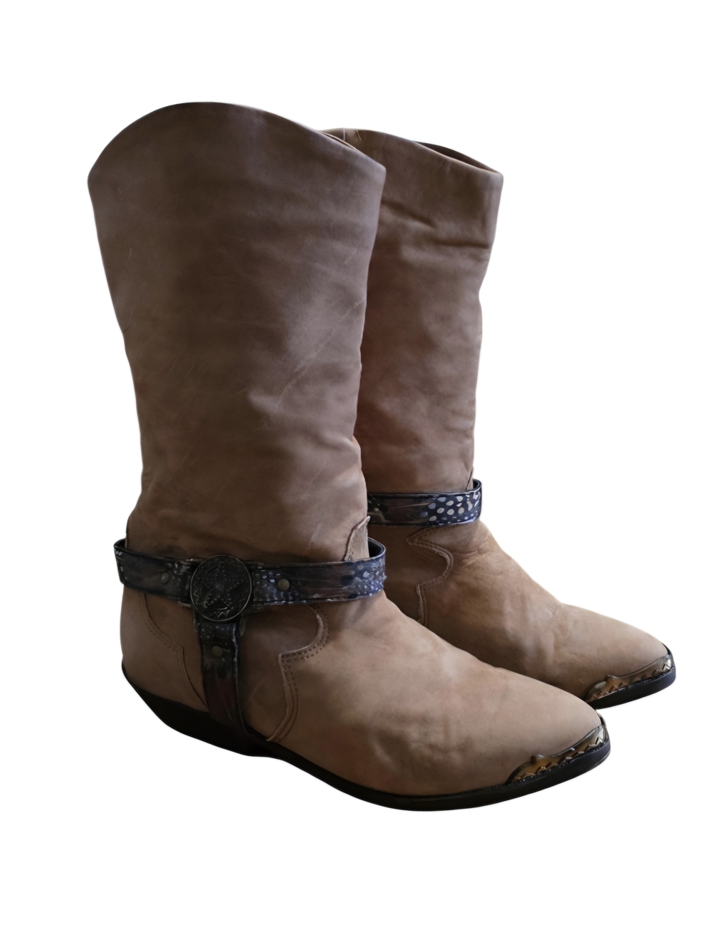 Colorado Country Scout Brown Leather Western Boots Men's US 7M Women's 8.5-9
